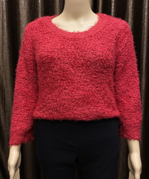 Red Fur Pullover