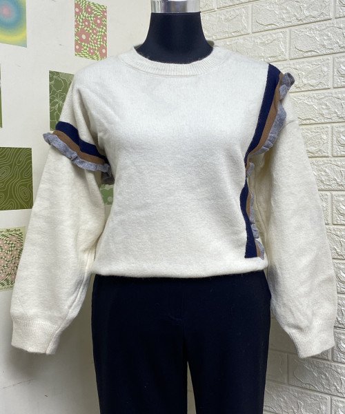 White Winter Pullover