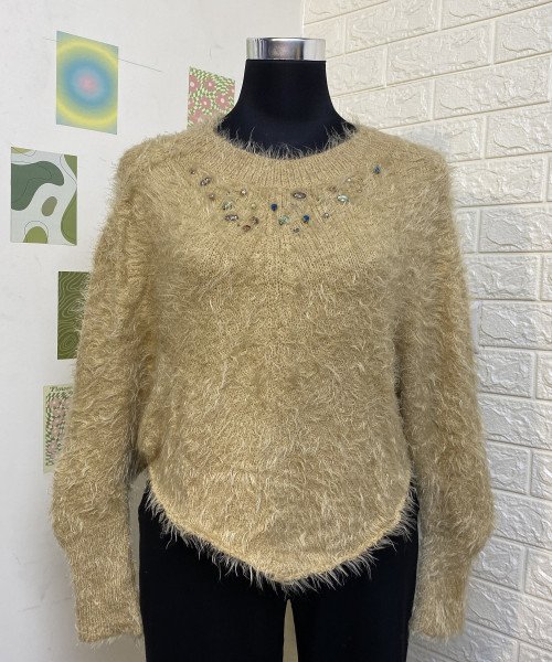 Women Fur Pullover