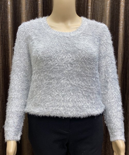 Grey Fur  Winter  Pullover