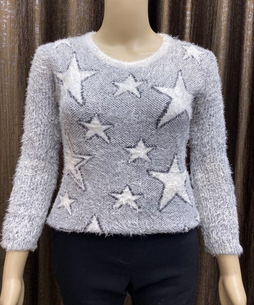 White Star Fur Pullover