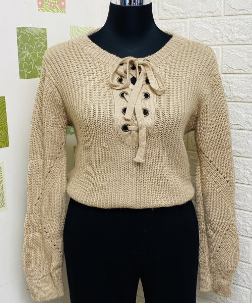 Brown Winter Knit Pullover