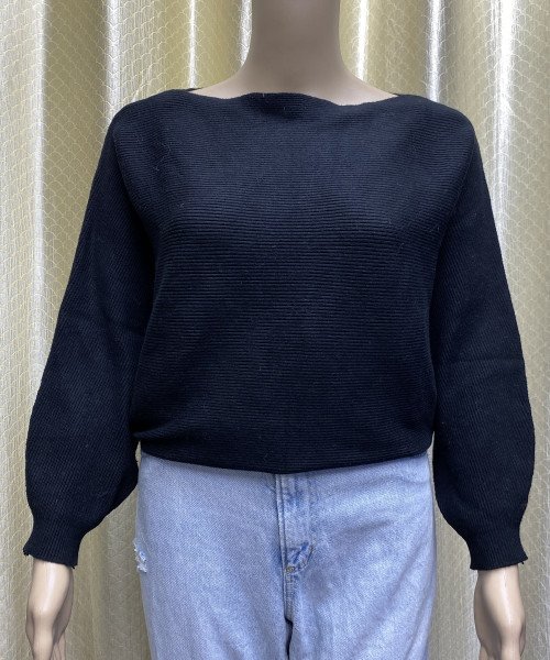 Black Pre Winter Knit Top