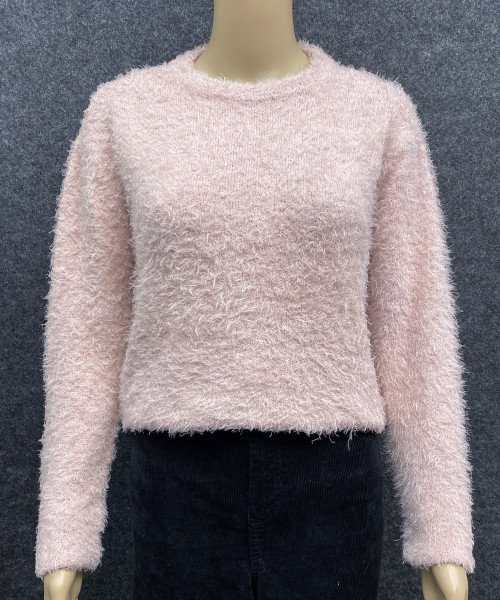 Light Pink Winter Fur Pullover