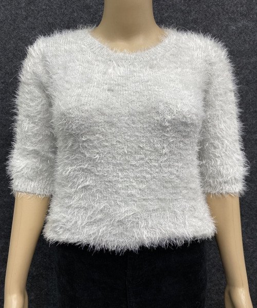 Off White  Winter Fur  Pullover