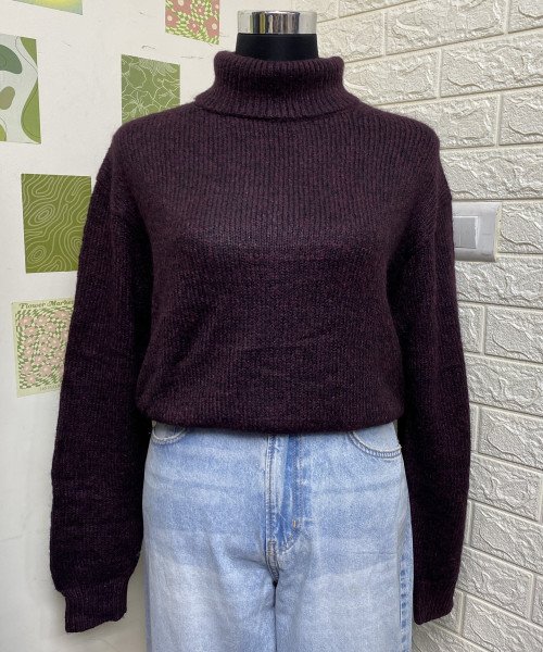 High  Neck  Winter Knitted Pullover