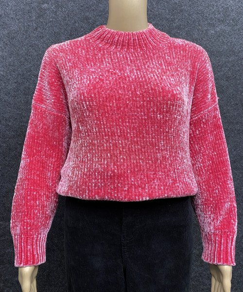 Pink Turtle Neck Winter Pullover