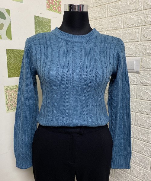 Round  Neck  Winter  Knitted Pullover