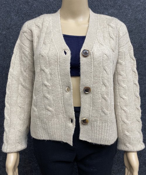 Light Brown Winter Cardigan