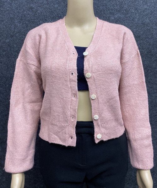 Light Pink Winter Cardigan