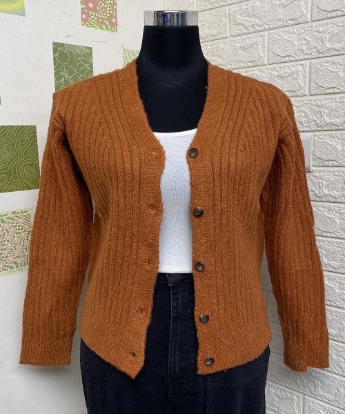 Mustard Winter Cardigan