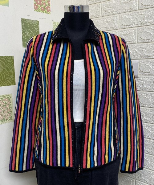 Multi Colour Winter Zipper