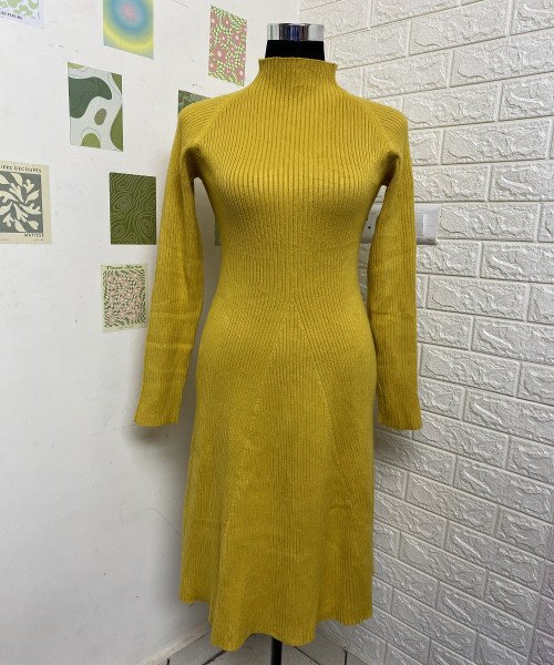 Yellow Winter Dress