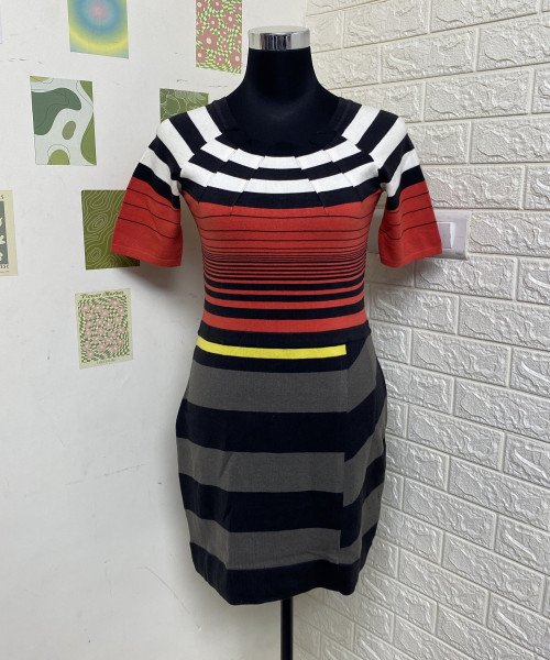 Multi Colour Winter Dress