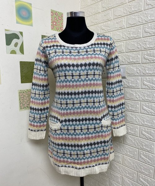 Multi  Colour Winter Dress