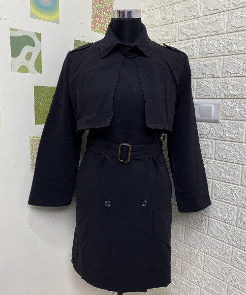 Black Winter Blazer For Women