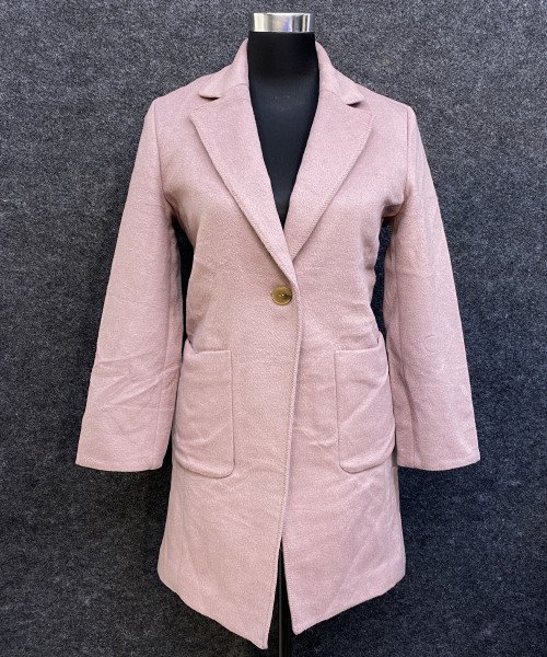 Light Pink Winter Blazer