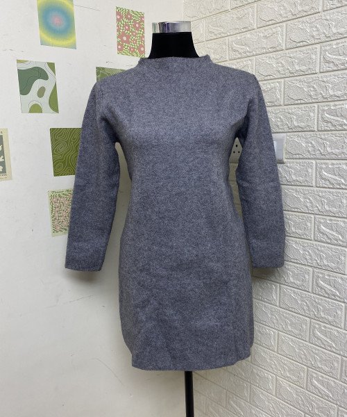 Grey Winter Dress For Women