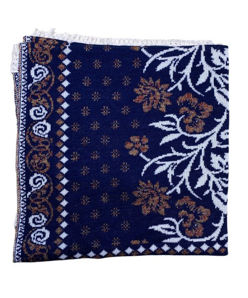 Navy Blue Winter Stole