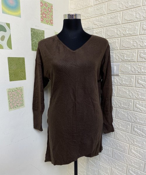 Dark Brown Winter Dress