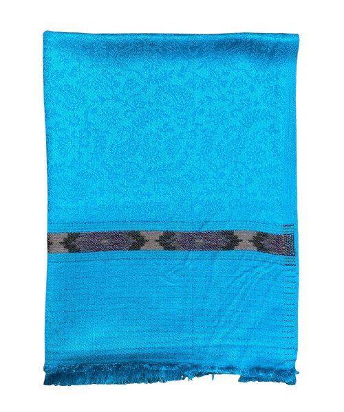 Blue  Winter  Stole For Women