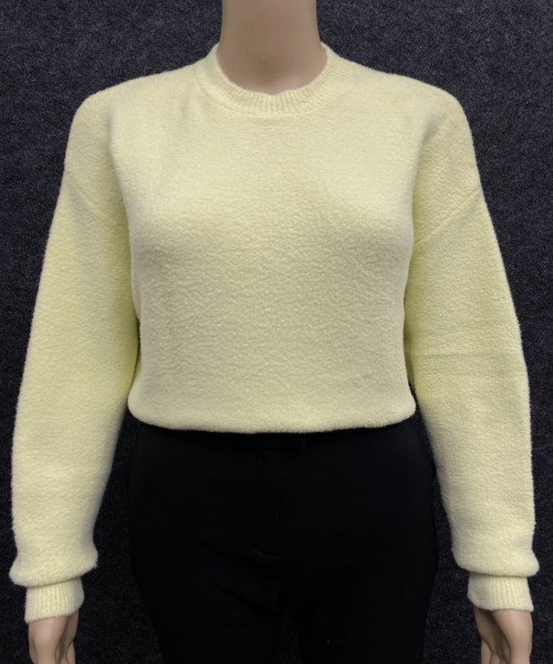 Lemon Winter Fur Pullover