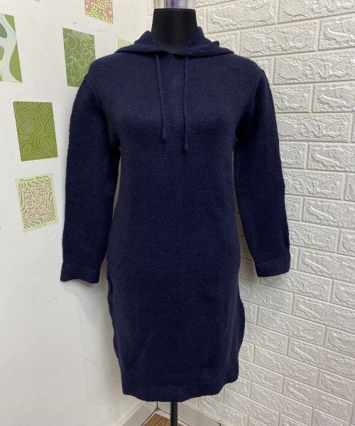 Navy Blue Winter Knit Pullover