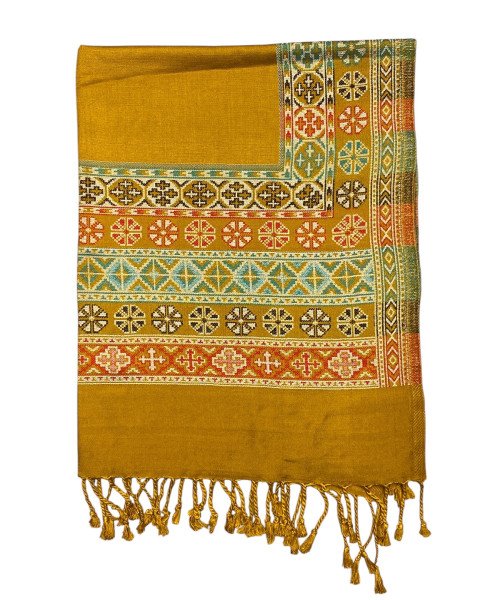 Mustard Winter Shawl For Women