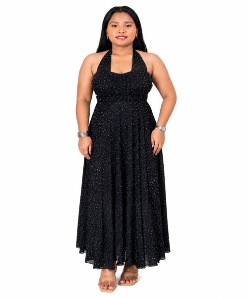 Black rhistone Dress