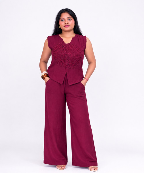 Wine Formal Co - Ord set